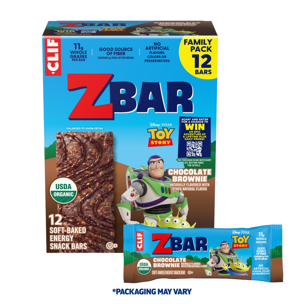 Zbar Chocolate Brownie Soft-Baked Energy Snack Bars, Organic Granola Bars