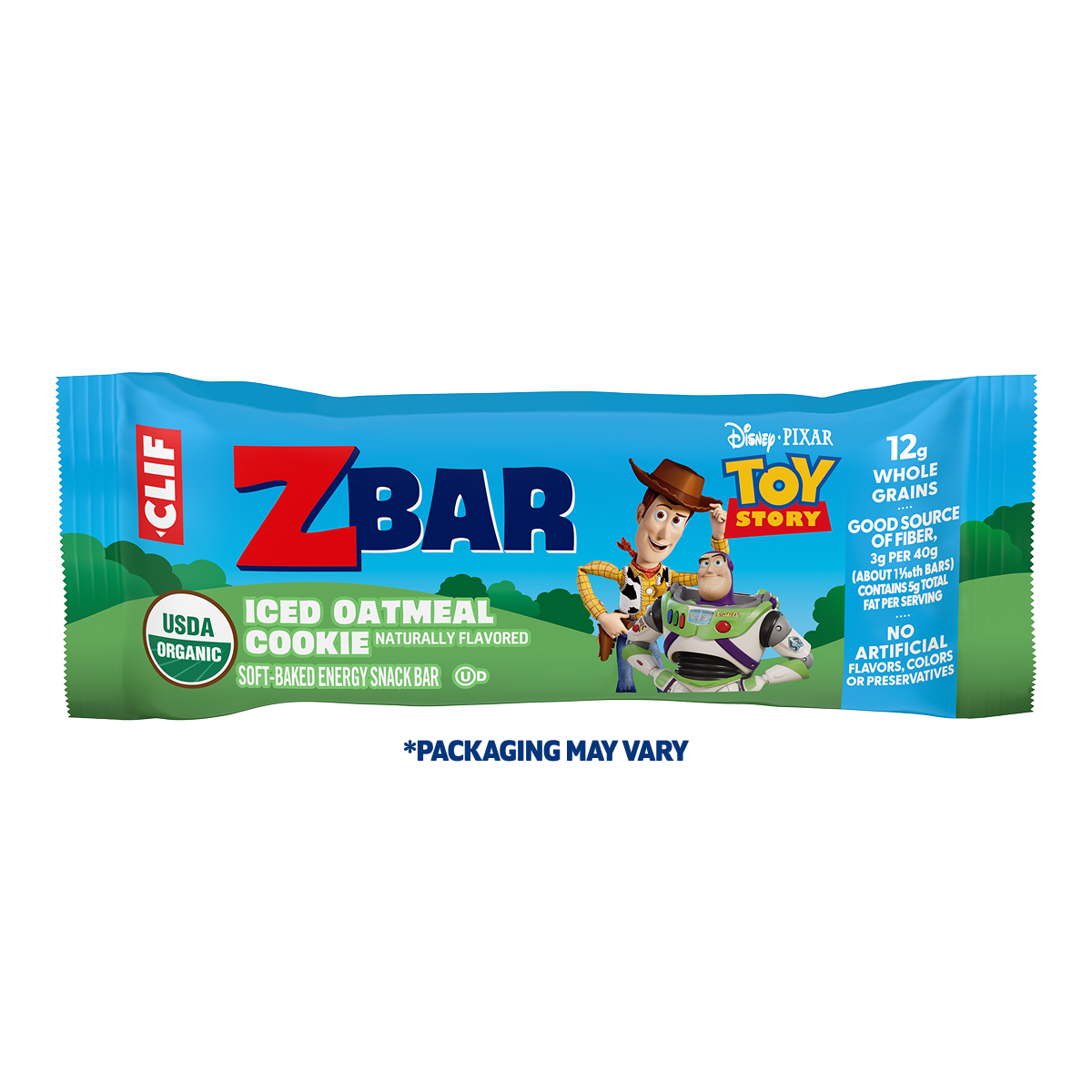 Zbar Iced Oatmeal Cookie Soft-Baked Energy Snack Bars, Organic Granola Bars