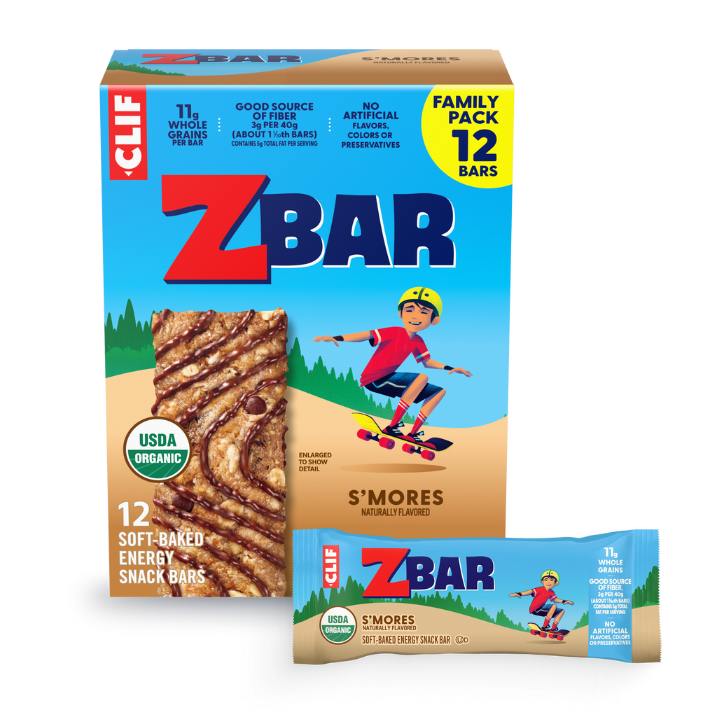 Zbar S'mores Soft-Baked Energy Snack Bars, Organic Granola Bars